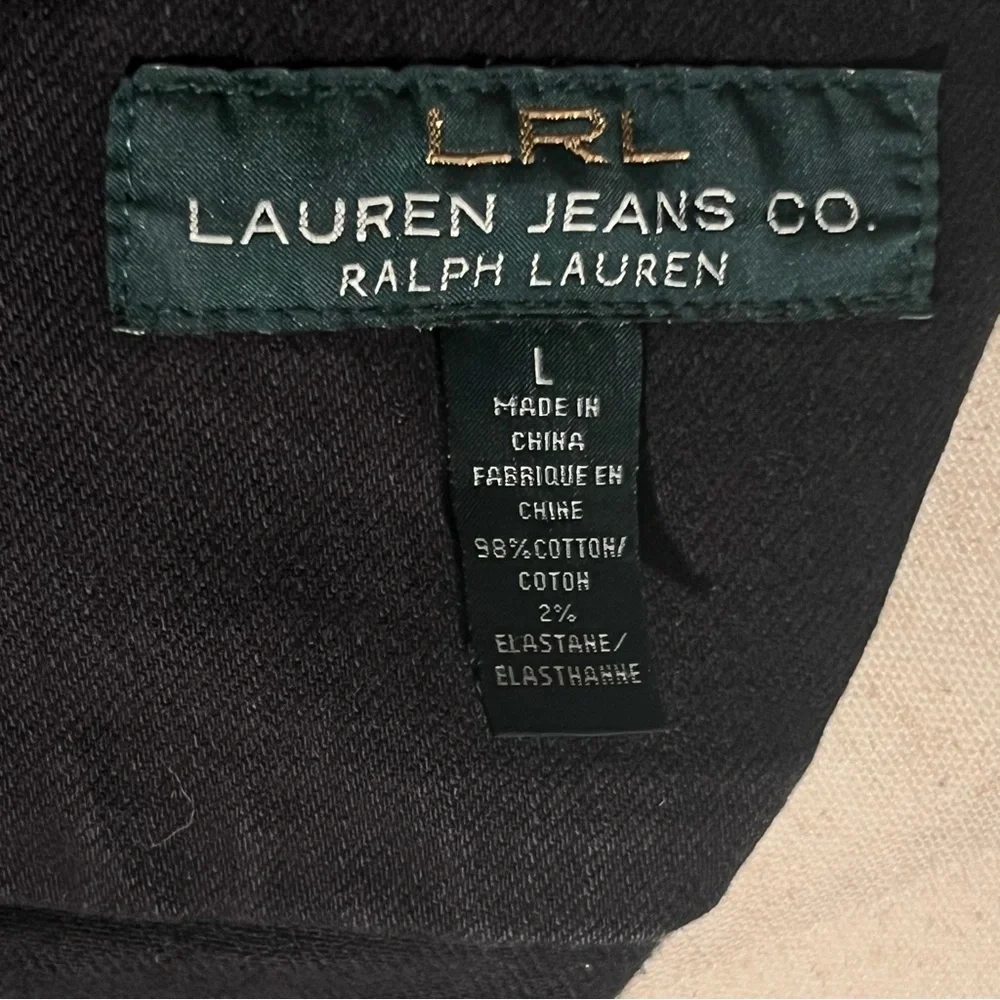 LAUREN RALPH LAUREN Black Cotton Jean Jacket - Picture 5 of 13